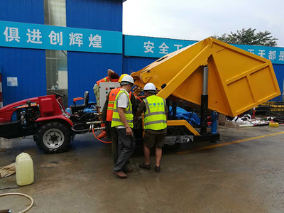 拖拉式噴漿車助力安徽池州基建，預拌混凝土應用再添高效新選擇